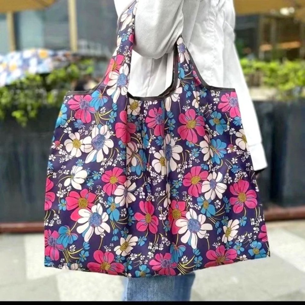 Flower Print Reusable Market Bag